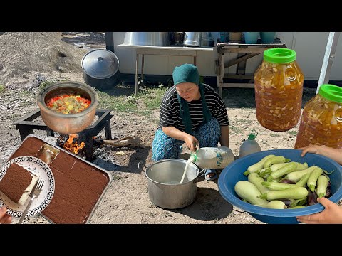 Tarladan ilk hasatKızımdan tiramisu pastası, güveç yemeği