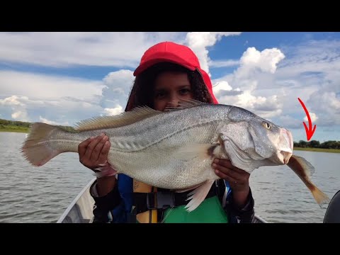 Pescaria de Curvinas gigantes no Rio grande é inacreditável