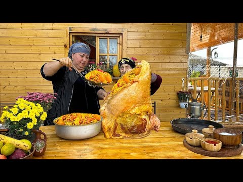 Grandma Cooked Delicious Rice with Giant Lamb Ribs!
