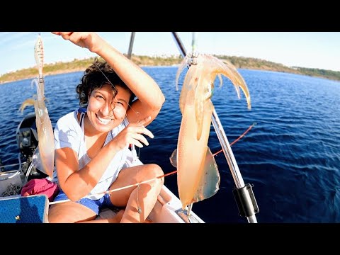 Kalamar Sezonunu Muhteşem Açtık! - Aile ile Teknede Balık