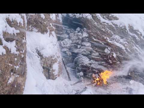 Build a rock wall into a safe shelter to avoid sudden
