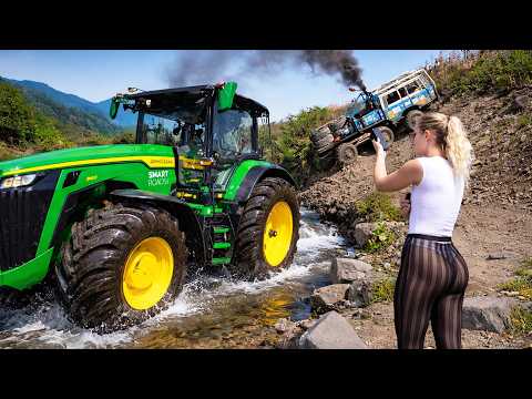 Tractors vs Truck 6x6 - Best Hot Compilation Muddy Terrain