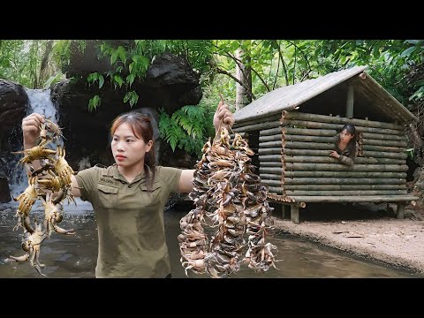 Return to the old survival shelter, spend the night, and