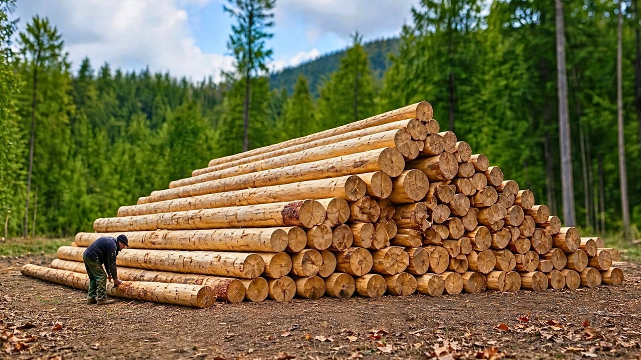 Man Spends 7 Years Building DREAM Log House For His Family