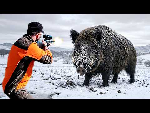 EN İYİ 100 DOMUZ AVI - KARDA AVLANAN VAHŞI DOMUZU GÖRDÜNÜZ