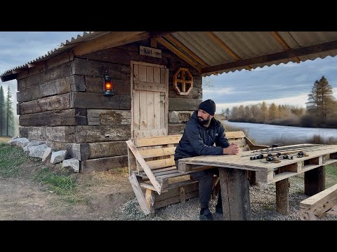 Building a Fisherman’s Cabin from Railway Sleepers