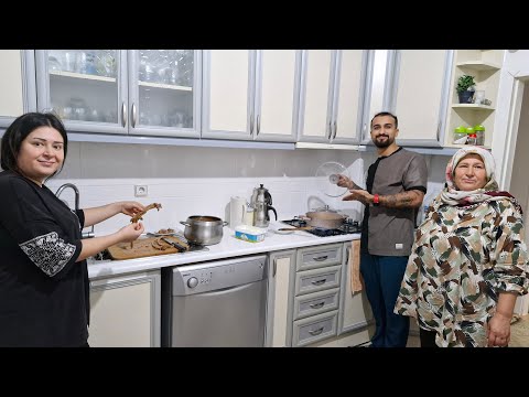 AKŞAM AKŞAM ÇOCUKLAR MENEMEN İSTEDİLER VE ET HAŞLAMA