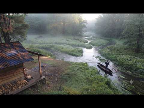 Wilderness living: Fishing the river and cooking on a wood