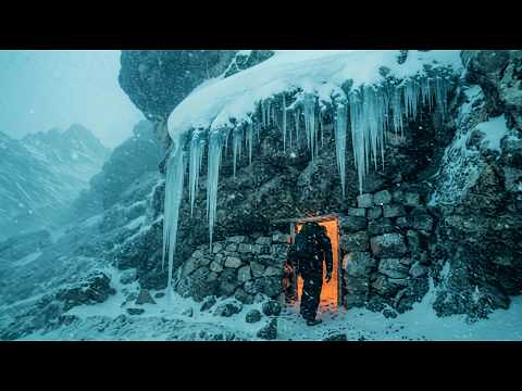 72 Hours Alone in a Deadly Blizzard Surviving in a Stone