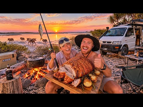 EXTREMELY AMAZING Pork Roast in a Dutch Oven/ Campfire