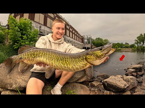 Fishing a Massive Dam for River Muskies