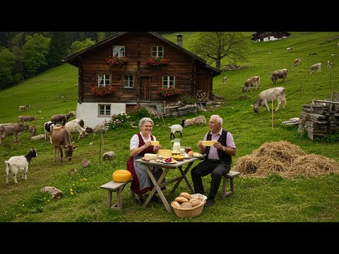 Two hours of life in remote Swiss Alpine villages Simple