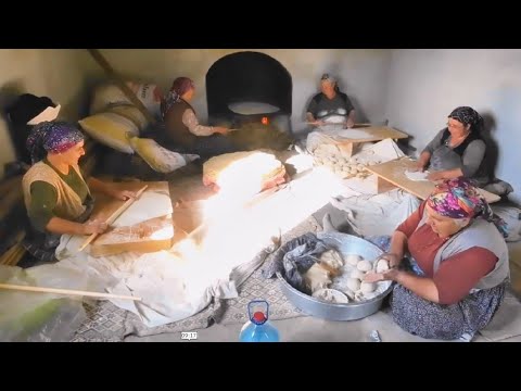 Kış hazırlıkları başladı YUFKA EKMEK yapıyoruz