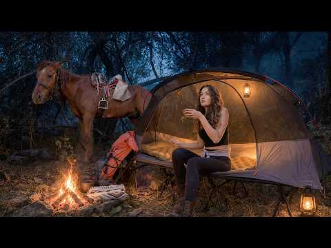 Camping with My Horse Deep in the Forest