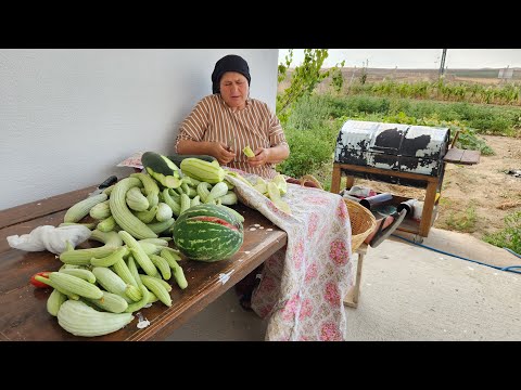 BAHÇEMİZİN HASATI HATİCE HANIM BAKALIM NELER YAPACAK