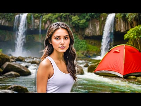 I Found a Hidden WATERFALL While Exploring SOLO ASMR