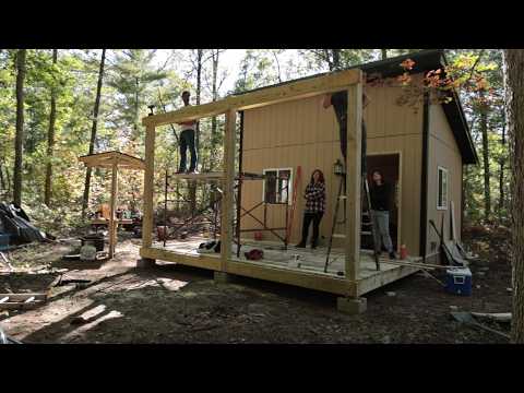 Building the Perfect Porch for My Tiny Off-Grid Cabin