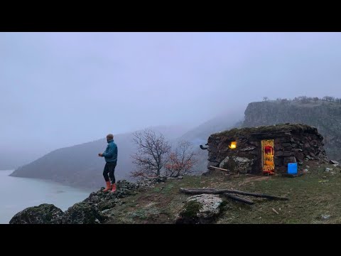 Yoğun Kar Yağışı Altında Dağ Evinde Gerçek Huzur Snowfall
