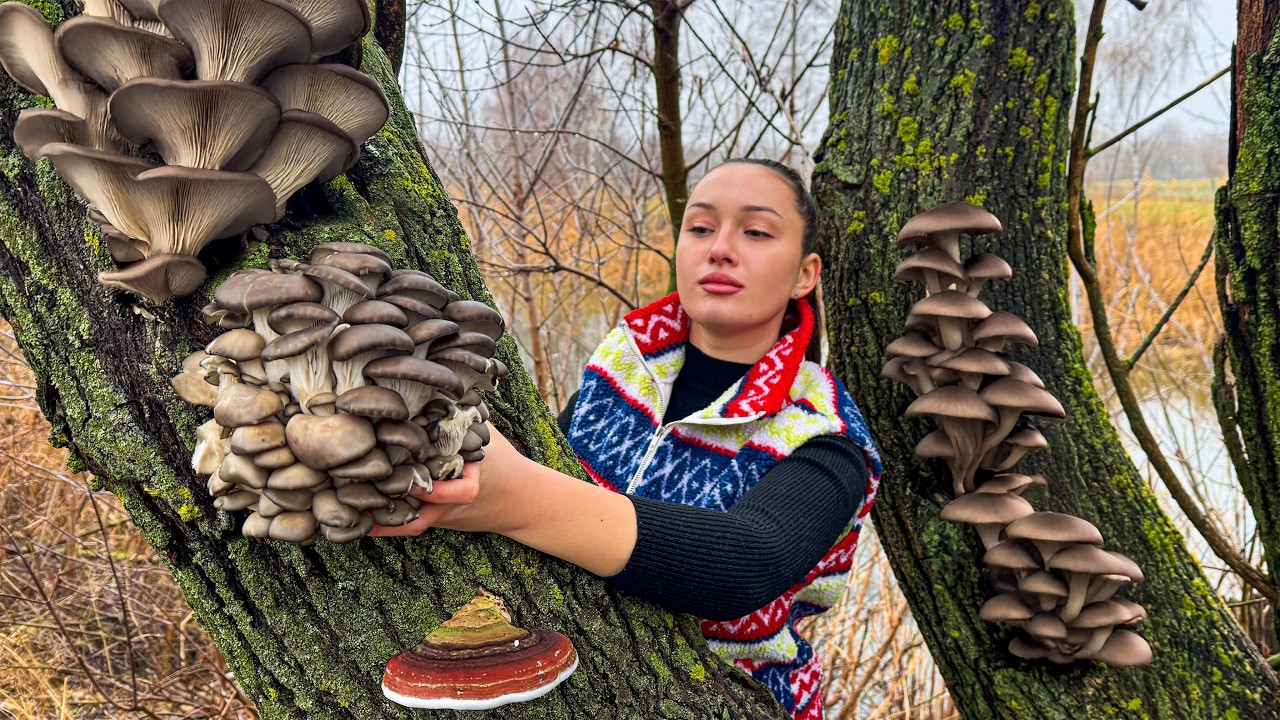 Delicious Julienne of Mushrooms That We Collected in the