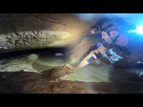 200ft Flooded Worm Tube In Pettyjohn Cave