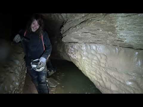 Deep Underground River Cave