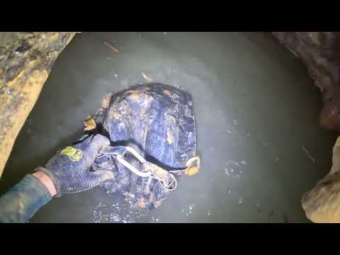 Underground Pipe Leads To Massive River Cave