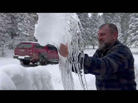 ŞİDDETLİ KAR YAĞIŞINDA LÜKS KAMP