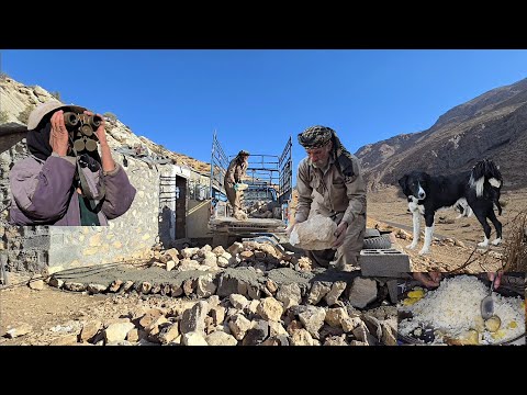 Building a wall to prevent manure and soil from entering