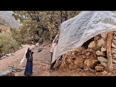 Nomadic life Iran trying to survive the storm and heavy