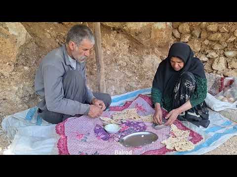 Nomadic mountain kitchen making a wooden door using simple