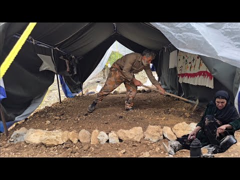 Jahangir s efforts to adjust the tent floor for comfortable