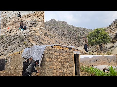 Saving from summer rain and building a cement wall for