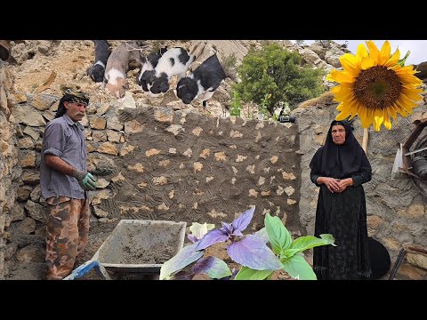 Iran Nomadic Life Preparing the Kitchen for Cooking in the