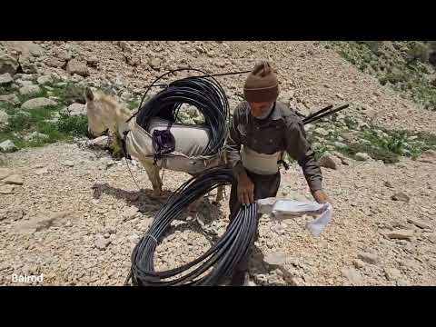 The most difficult nomad job installing water pipes in the