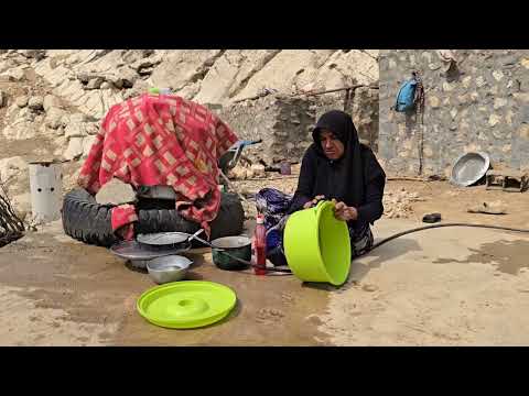 Building a natural shelter for a donkey in the heart of the