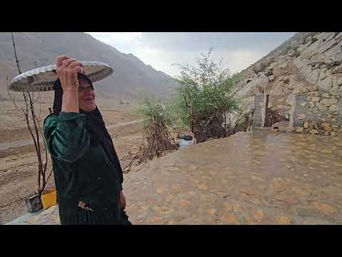 Storm and surprise of nomads and herds goats lost in