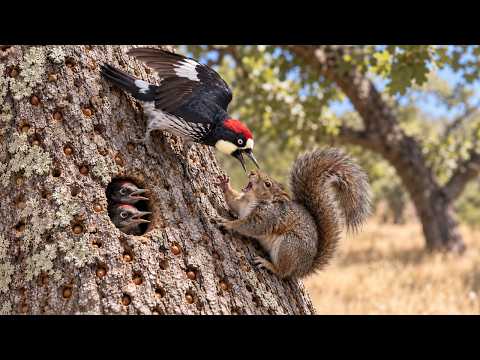 Acorn Woodpecker Life Cycle Egg Chick and the First Acorn