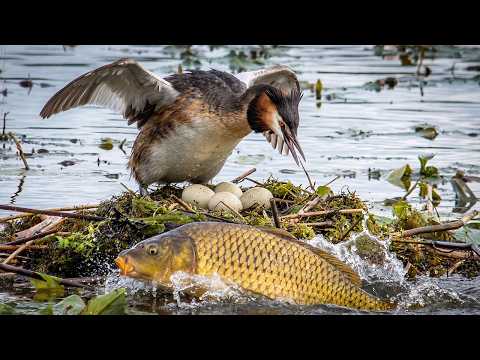 Great Crested Grebe 110 Days From Egg to Survivor Life on