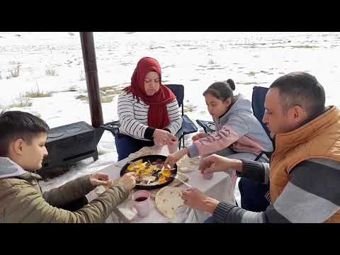 Erciyes dağında kamp yaptık kamp doğadayemek çadırkampı