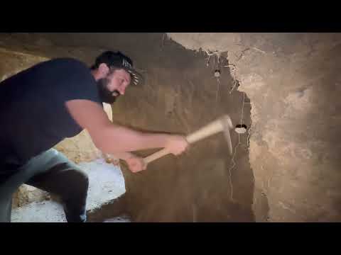 Building of a secret survival dugout