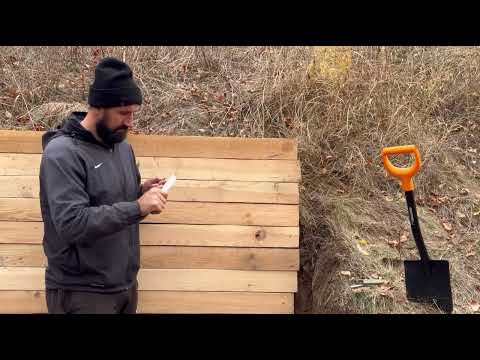 Building of a magical dugout for survival Hobbit House