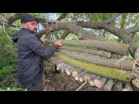Building a Flying Bushcraft Shelter A Great Way to Hide