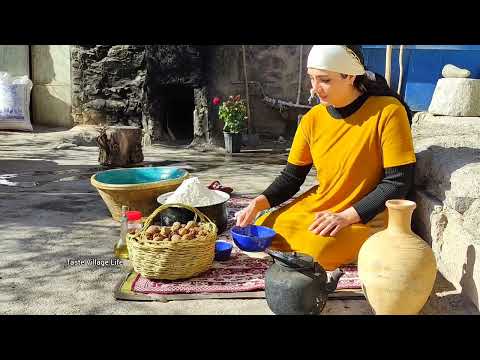 Iranian Village Life Traditional Cooking Donkey Riding by