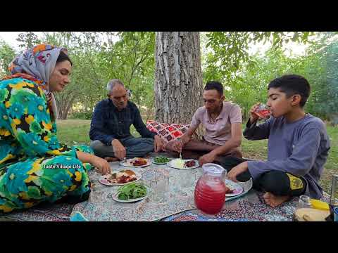 Harvesting Fresh Cherry Traditional Cooking Village