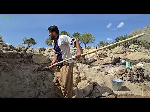Building a Winter Shelter from Mud Stone Nomadic Life in