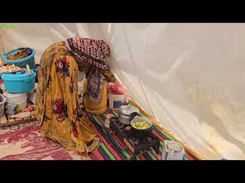 Building a Shelter in Zagros Mountains Nomad Family Life