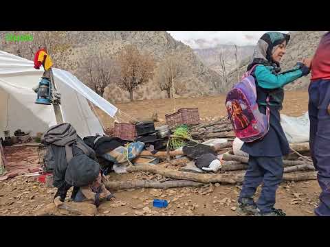 A hard winter day A nomadic family s adventure in the heart