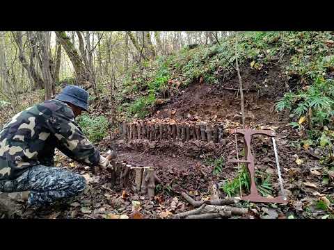 Building a cozy shelter on a rainy night for survival