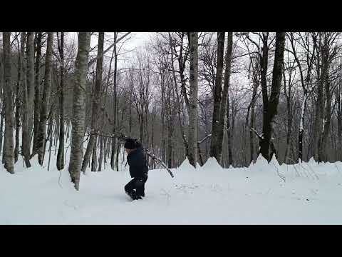 Dangerous Challenge Sleeping in Snow Without a Tent or