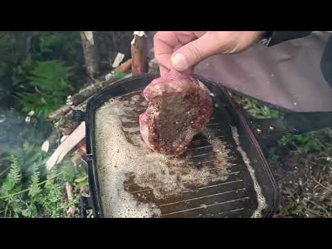 Solo camping at 1000 meters altitude Camping in rainy